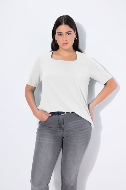 Essential Square Neck Stretch Tee
