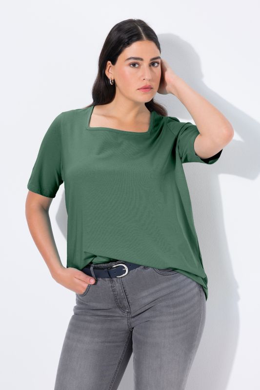 Essential Square Neck Stretch Tee