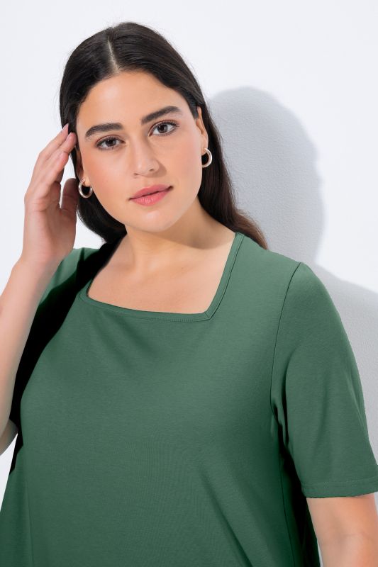 Essential Square Neck Stretch Tee