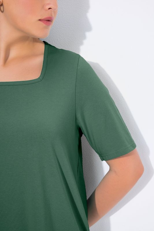 Essential Square Neck Stretch Tee