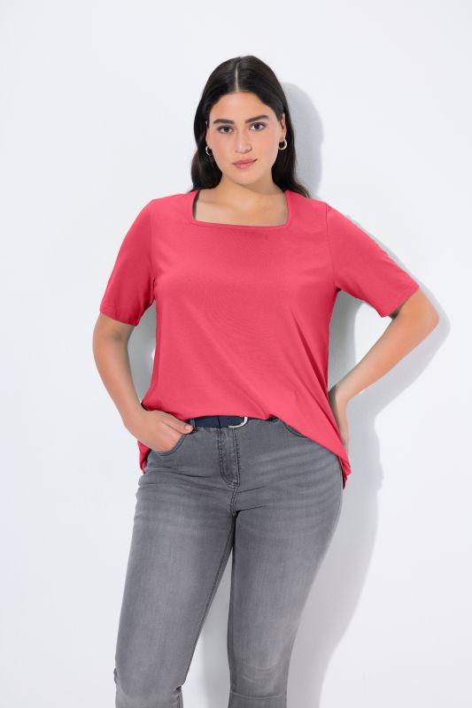 Essential Square Neck Stretch Tee