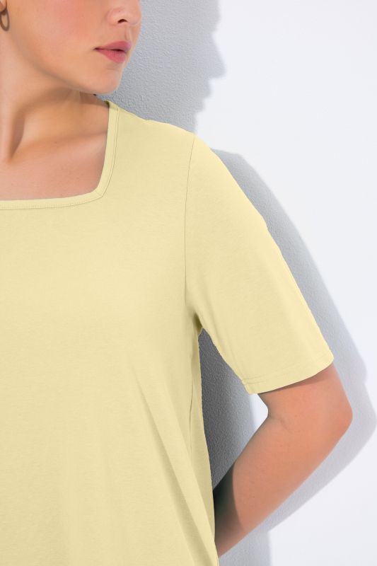 Essential Square Neck Stretch Tee