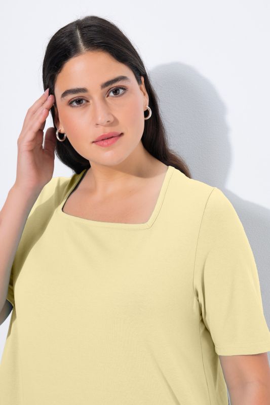 Essential Square Neck Stretch Tee