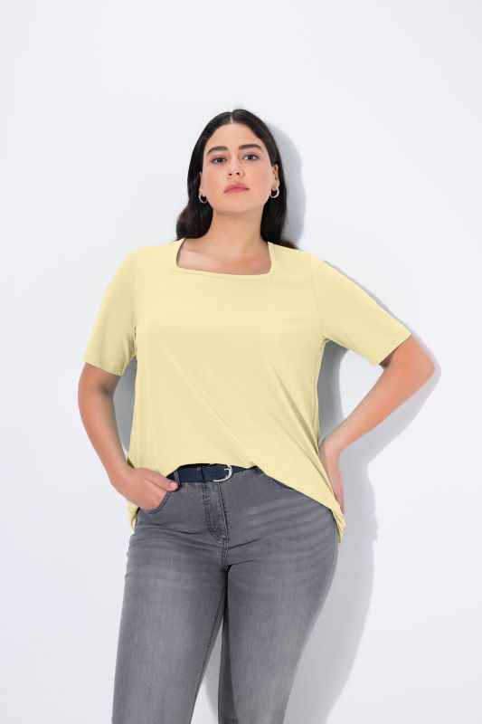Essential Square Neck Stretch Tee