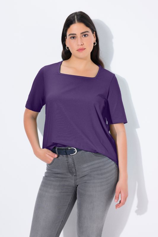 Essential Square Neck Stretch Tee