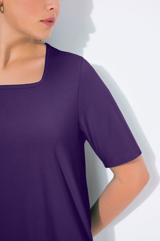Essential Square Neck Stretch Tee