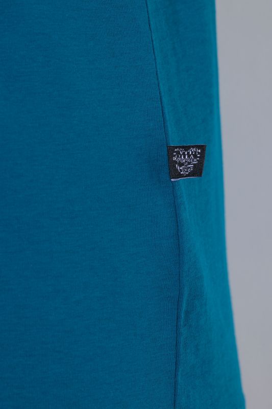 Satin Piped Notch Neck Cotton Knit Pajama Set