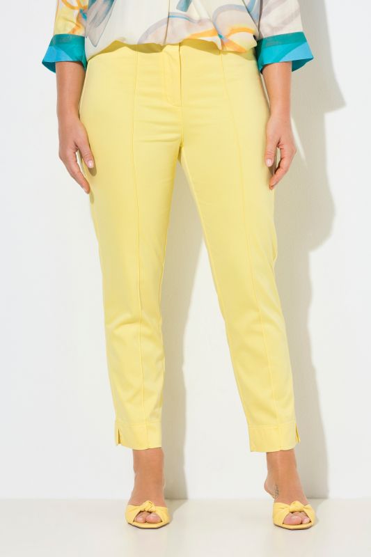 Cigarette Pintuck Elastic Waistband Pants