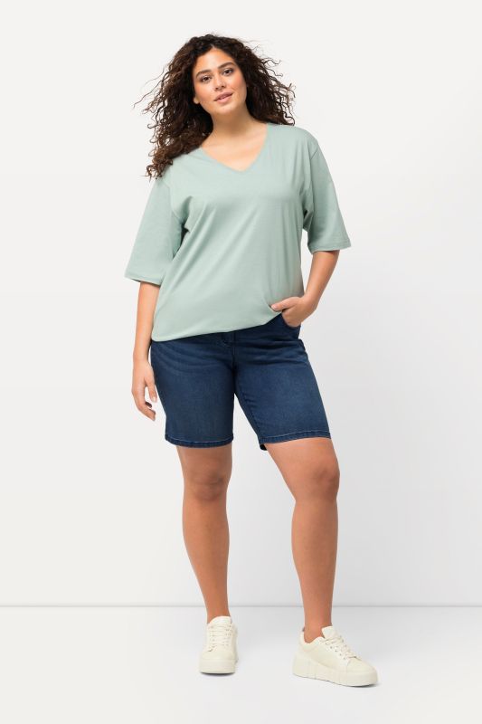 Basic Denim Mandy Bermuda Shorts