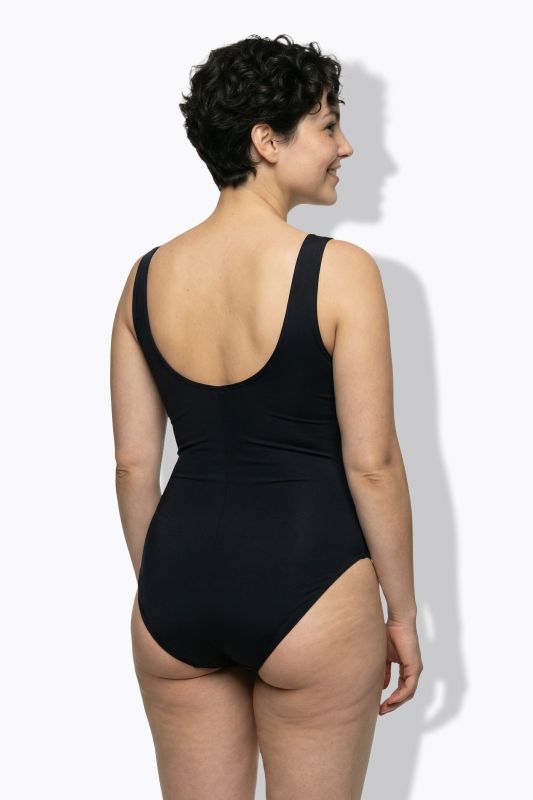 Stripe Detail Cupless One Piece Swimsuit