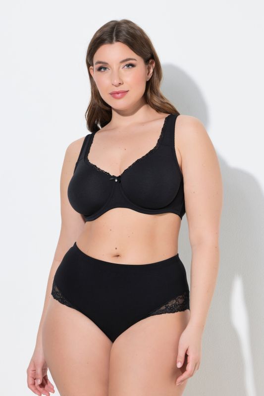 Lace Trim Underwire Bra