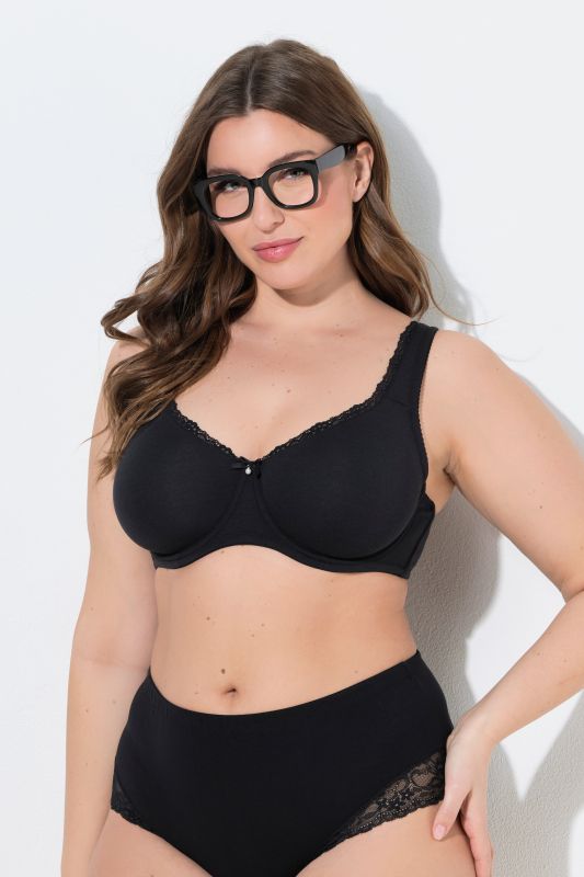 Lace Trim Underwire Bra