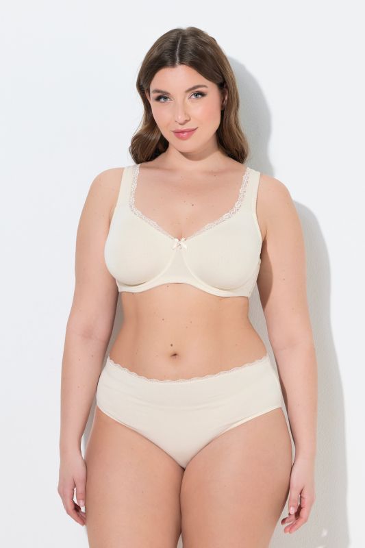 Lace Trim Underwire Bra