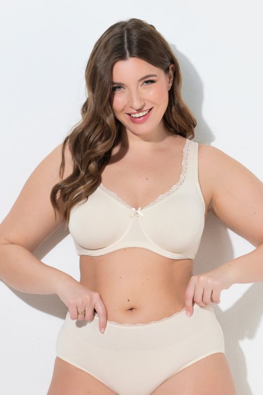 Lace Trim Underwire Bra