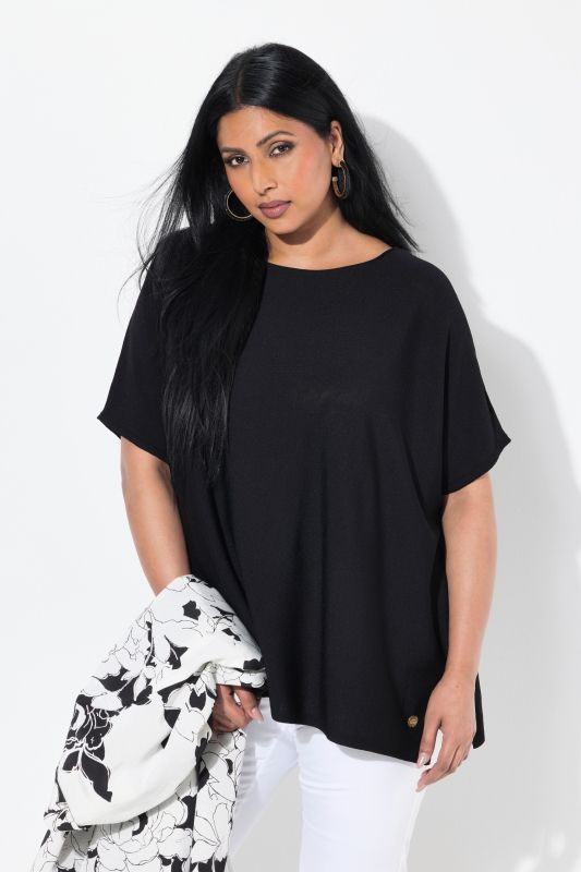 Пуловер с деколте тип лодка