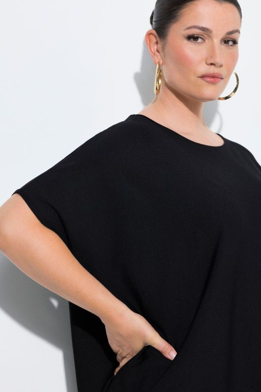 Пуловер с деколте тип лодка