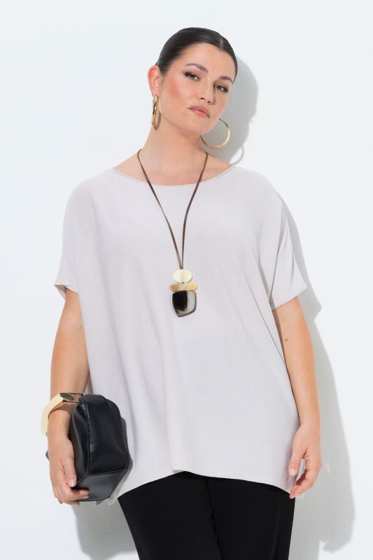 Пуловер с деколте тип лодка