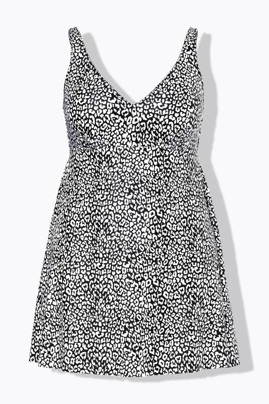 Leopard Print Swim Dress
