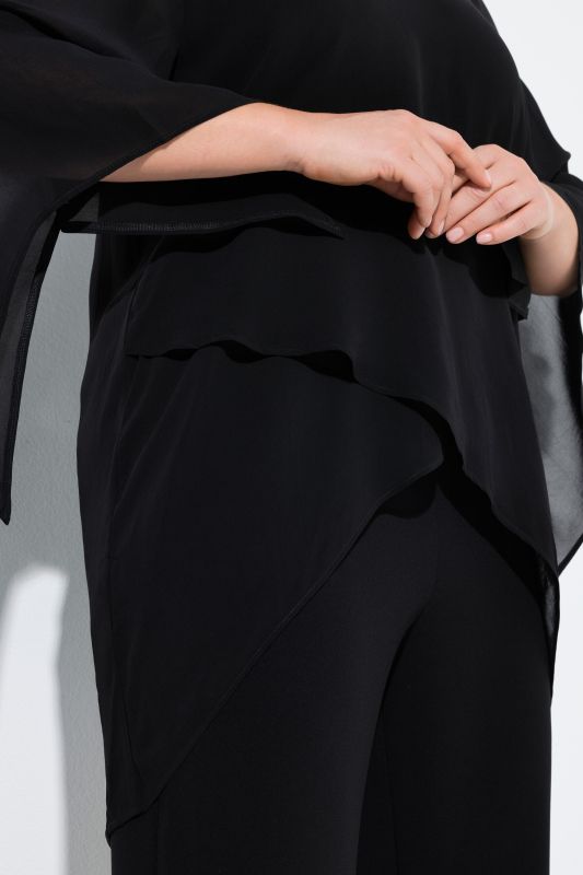 Блуза с шифон и елегантна визия