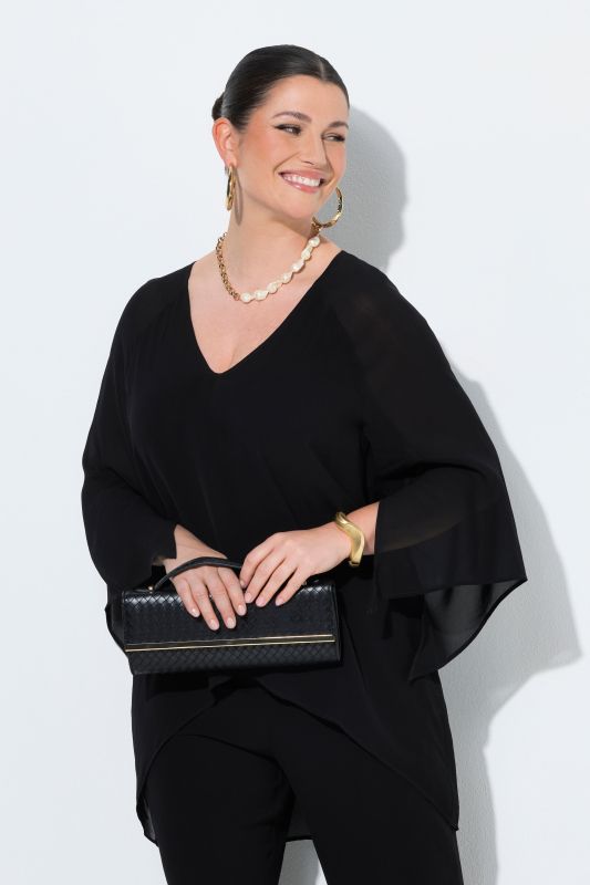 Блуза с шифон и елегантна визия