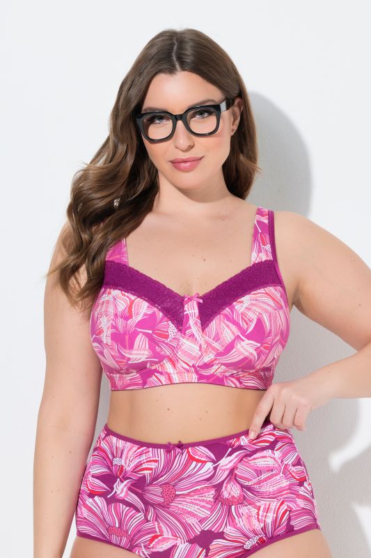 Floral Relief Bra