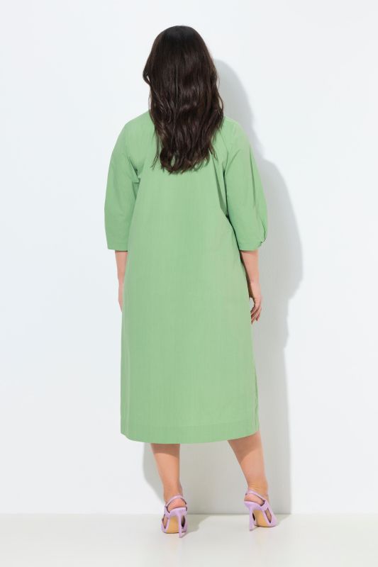 Paper Touch 3/4 Sleeve Collared Dress