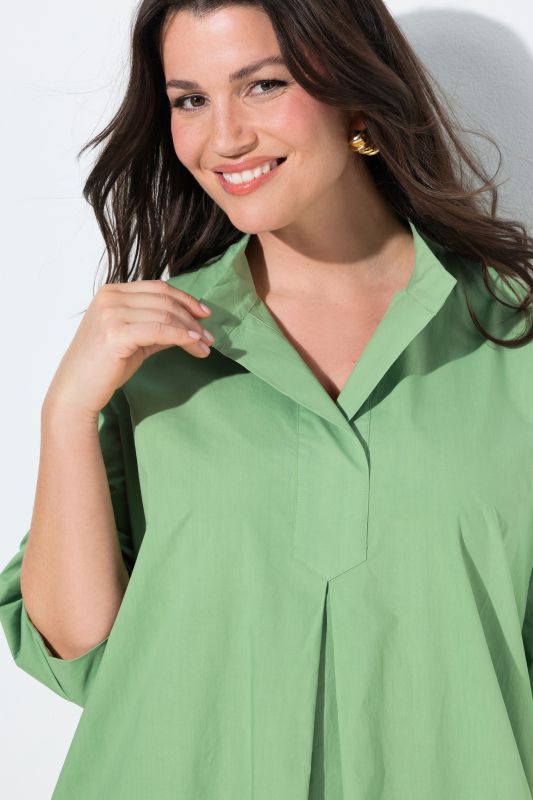 Paper Touch 3/4 Sleeve Collared Dress