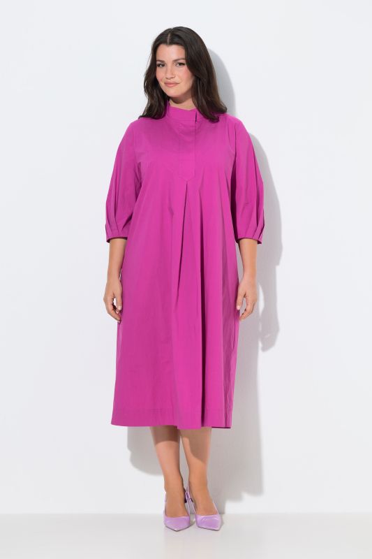 Paper Touch 3/4 Sleeve Collared Dress