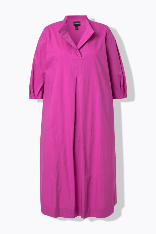 Paper Touch 3/4 Sleeve Collared Dress
