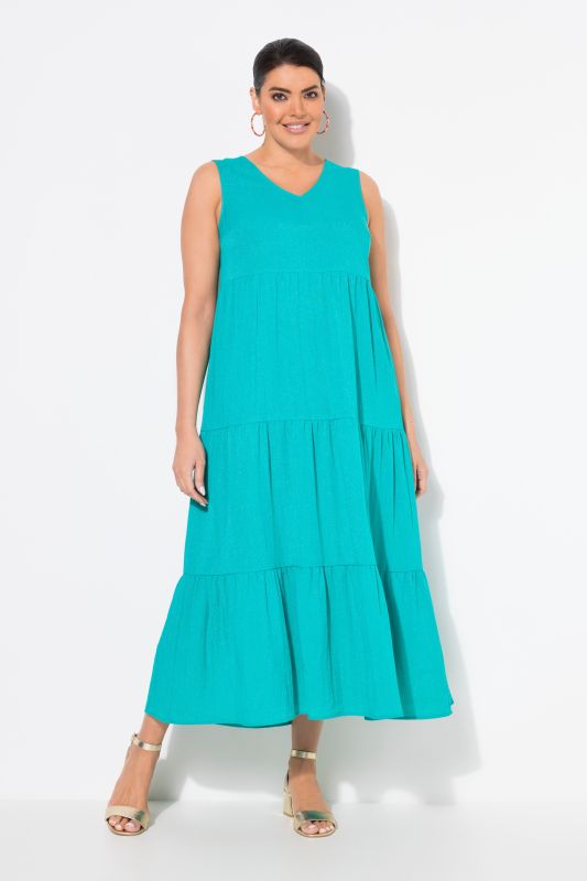 Tiered Sleeveless Maxi Dress