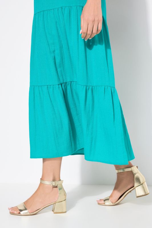 Tiered Sleeveless Maxi Dress