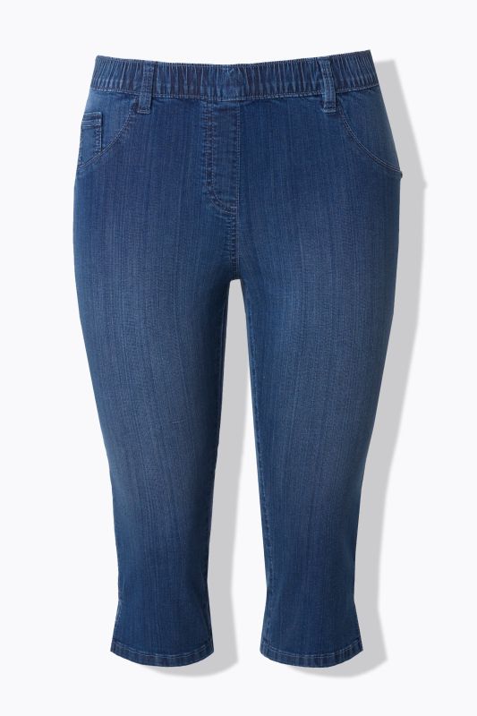 Дънки 7/8 с еластична талия