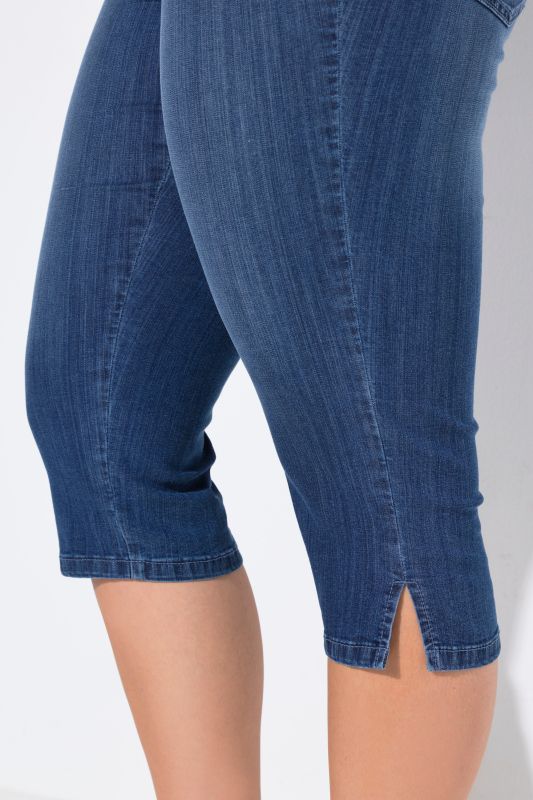 Дънки 7/8 с еластична талия