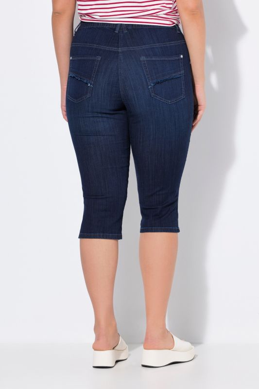 Дънки 7/8 с еластична талия