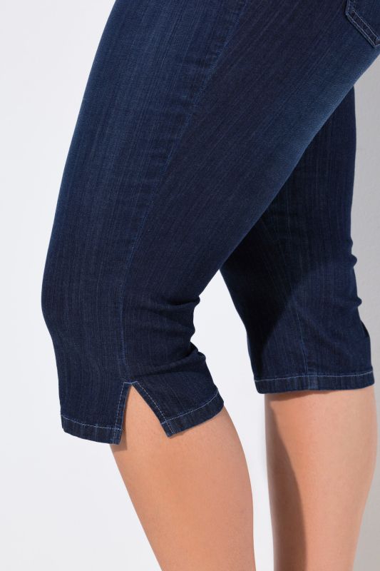 Дънки 7/8 с еластична талия