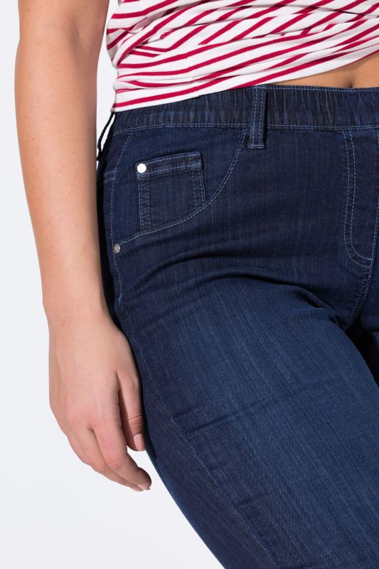 Дънки 7/8 с еластична талия