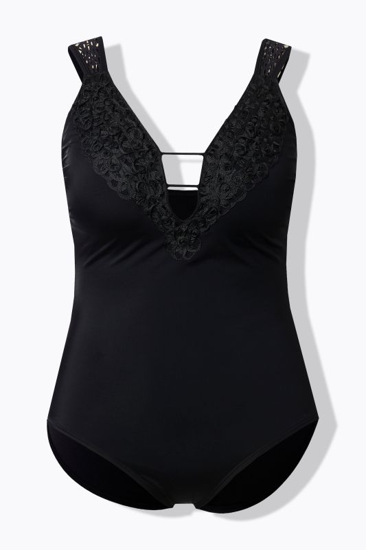 Lace Detail Underwire Swimsuit