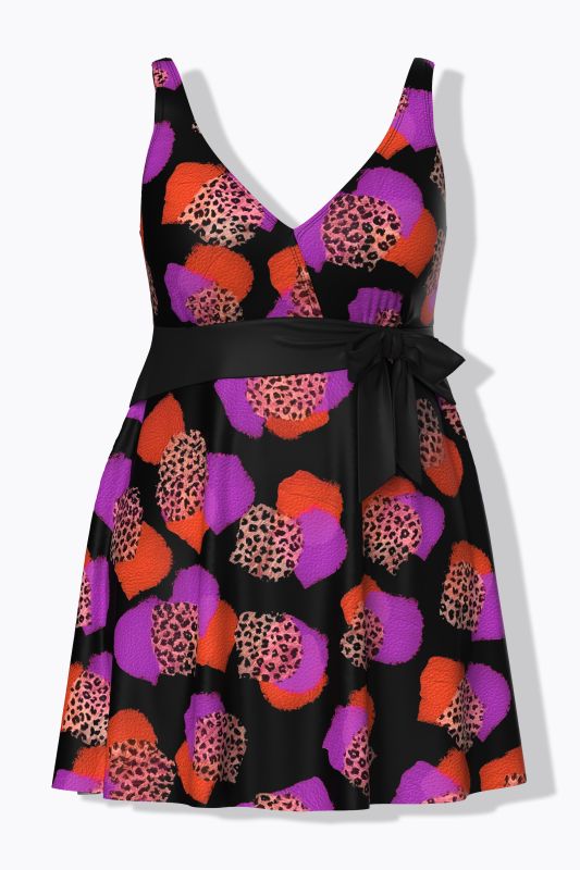 Leopard Dotted Swim Dress