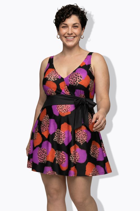 Leopard Dotted Swim Dress