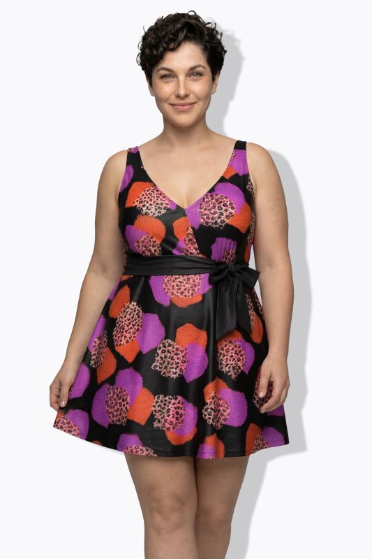 Leopard Dotted Swim Dress