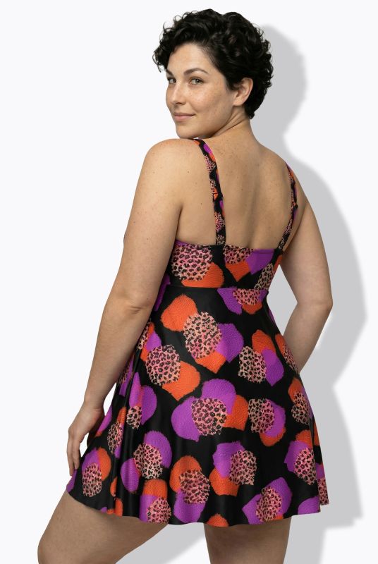 Leopard Dotted Swim Dress