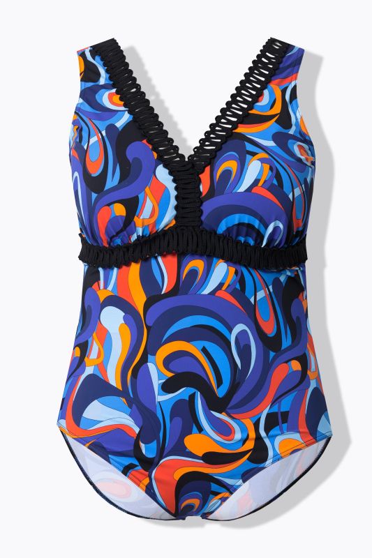 Wave Print Tankini Set