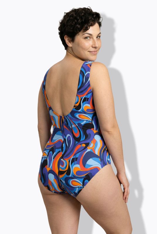 Wave Print Tankini Set