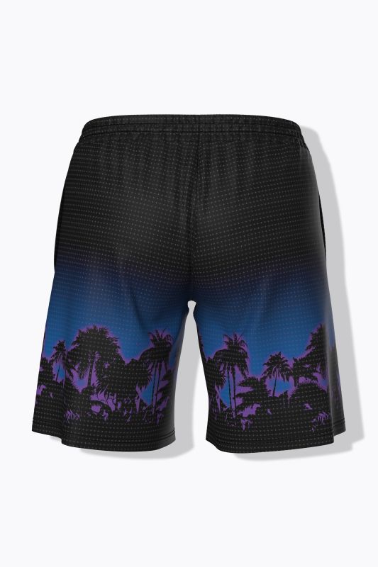 Midnight Palm Athletic Shorts