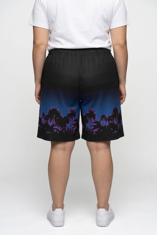 Midnight Palm Athletic Shorts