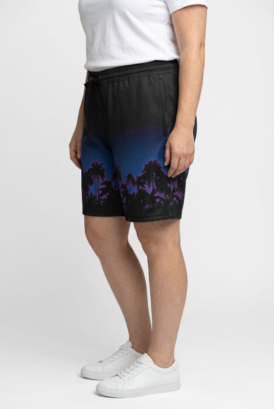Midnight Palm Athletic Shorts