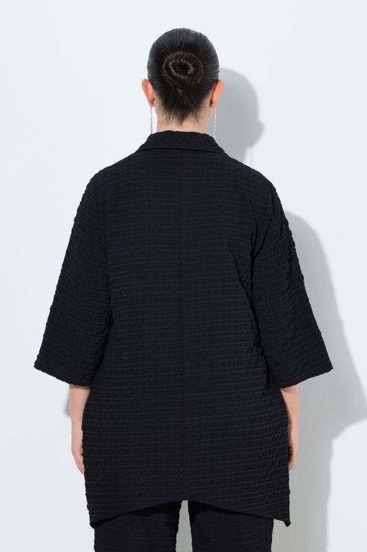 Wool Blend Spade Collar Jacket