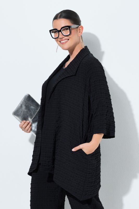 Wool Blend Spade Collar Jacket