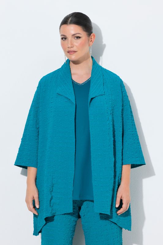 Wool Blend Spade Collar Jacket