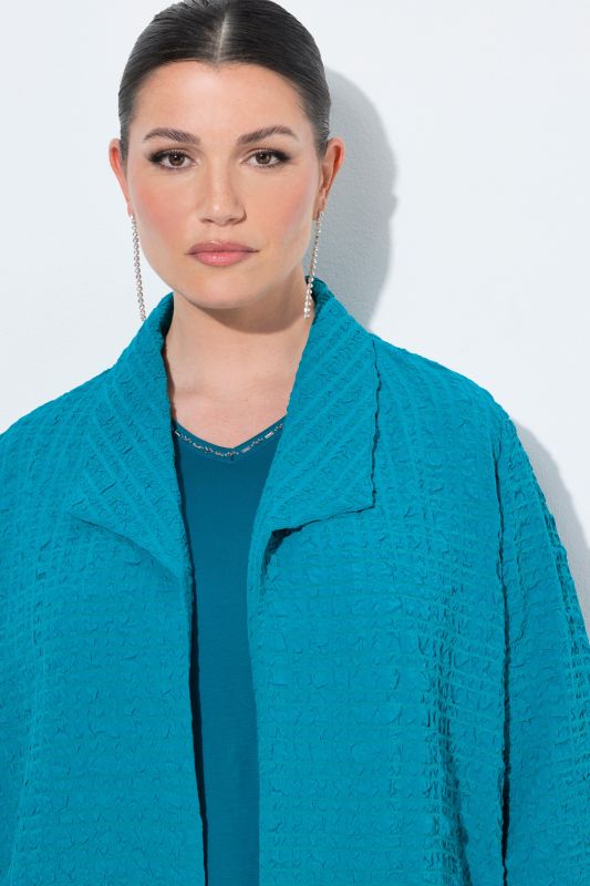 Wool Blend Spade Collar Jacket